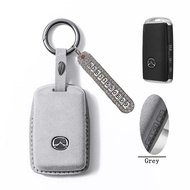 New Mazda 2 3 6 SUV CX30 3 CX50 CX5 CX8 CX9 Suede Leather Key Cover  Keyless Remote Protection CX-5 
