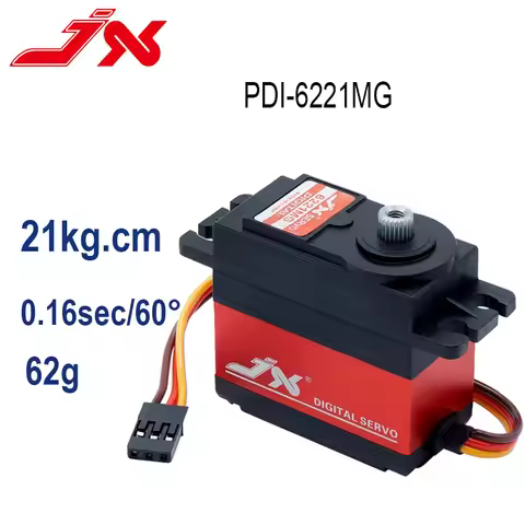 JX PDI-6208MG PDI-6221MG 20KG Large Torque Digital Metal Gear Coreless Servo For 1/10 1/8 Car Crawle