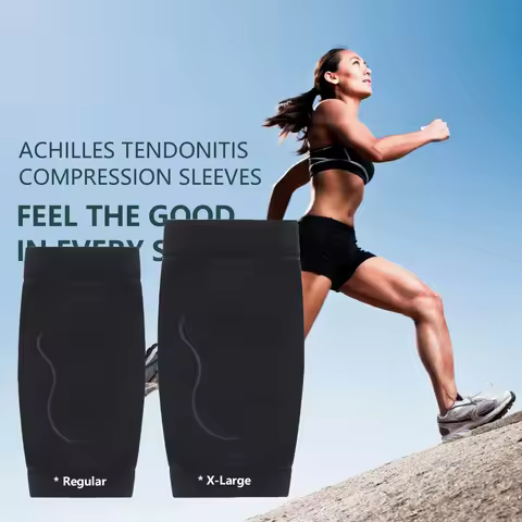 2Pcs/pair Achilles Tendon Heel Protector Gel Heel Socks Compression Padded Sleeve Socks Relieve Burs