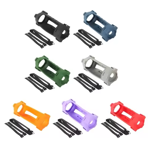 for JBL Flip 7 Silicone Bluetooth-compatible Speaker Case with Waterproof Protective Sleeve Adjustab