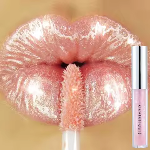 6 Colors Glitter Liquid Lip Gloss Tint Laser Holographic Lipstick Mermaid Glitter Lip Gloss Not Fadi