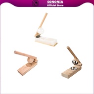 [SONONIA] Wood Mochi Maker Dough Pressing Tool Kitchen Gadgets Dough Press Empanada Maker