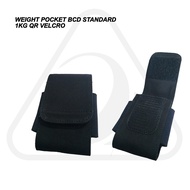 Weight Pocket BCD Standard 1kg 2pound Scuba Diving Pouch Weight Diving Tool Lead Weights