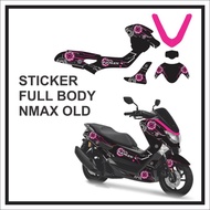 nmax old full body nmax lama garis hitam biru - pink magenta