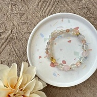 黃金超七貔貅半雙層彈性手鍊