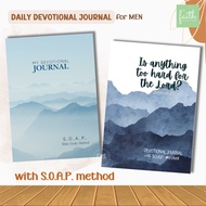 DAILY DEVOTIONAL JOURNAL for MEN with SOAP Method Journal Notebook