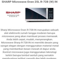 SHARP Microwave R-728 IN SHARP R728 S/W/B Grill 25 Liter HC