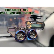 Auto Meter Blower Boost Meter Gauge Carbon Fiber 35psi 60Psi Turbo Boost Blower Meter Gauge Diesel C