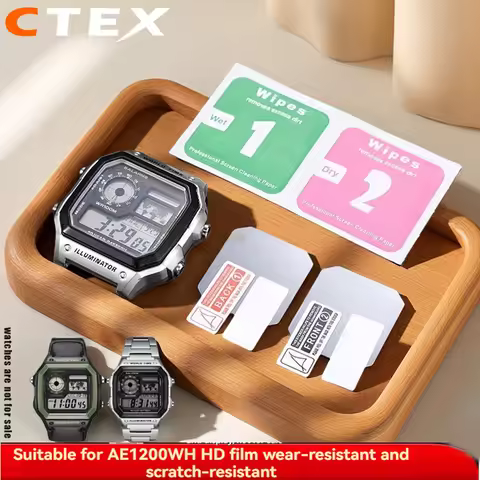 For Casio AE-1200 AE1200 AE-1300 Watch Tempered Film AE-1200WH-1B AE-1200WHD AE1200 Watch Mirror Scr