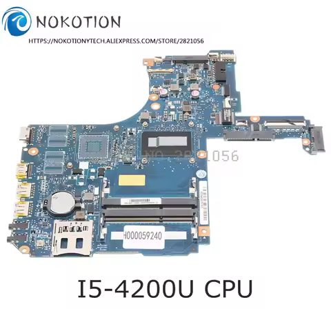 VGST/VGSTG MB H000059240 69N0C3M6DA01 For TOSHIBA Satellite P55 P55T Laptop Motherboard I5-4200U CPU