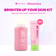 [Top Pick] Emina Brighten Up Your Skin Kit - Bright Stuff Loose Powder + Tone Up Gel | Daily Makeup 