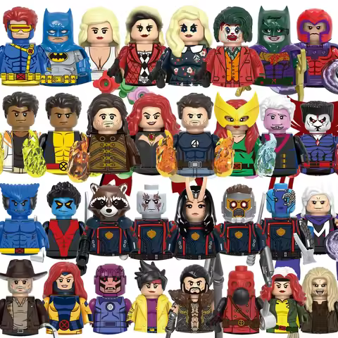 Marvel Blocks Bricks Mini character building blocks Hot toys Black Cat Batman Morph TVA Agent childr