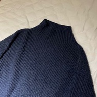 H:CONNECT 深藍針織長版毛衣