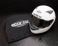 全新!!未使用!! sparco 白色全罩安全帽 CLUB X1/XS 號 頭圍：50cm 建議3~7歲八里自取3000