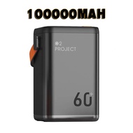 พาวเวอร์แบงค์100000mAh 100W ชาร์จเร็วสุด Power Ban k เพาเวอร์แบงค์ แบตเตอรี่สำรอง ชาร์จครั้งเดียวใช้