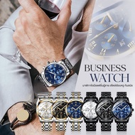 (COD) นาฬิกา นาฬิกาข้อมือผู้ชาย นาฬิกาข้อมือ นาฬิกาทางการ FNGEEN 4006 นาฬิกาสายสแตนเลส หรูหรา  ควอตซ์ กันน้ำ ของแท้ 100%