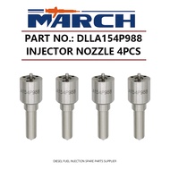 4Pcs Diesel Fuel Injector Nozzle Tip DLLA154P988 for Hyundai Mighty 3.9d D4GA 095000-7140 33800-5200