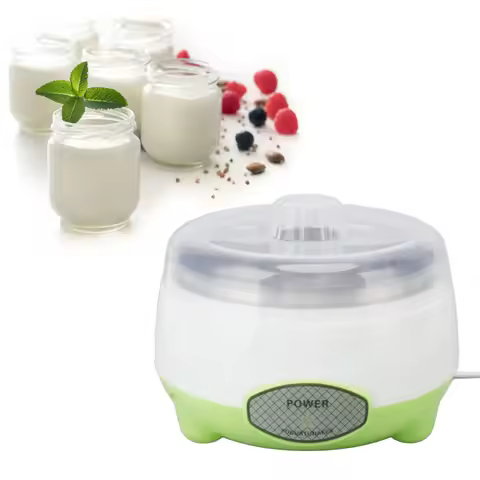Compact Yogurt Maker Machine Stainless Steel Container Yogurt Maker for Homemade DIY Yogurt Green 15
