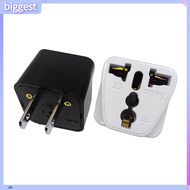 BGT_Plug Converter Universal Safe Mini US 2pin to 3pin Travel Power Plug Converter for Business Trip