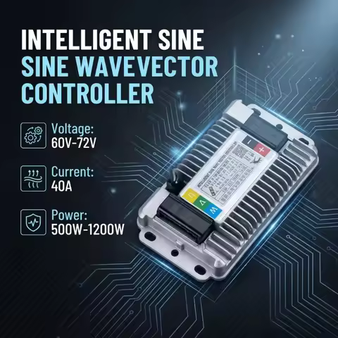 60V-72V 40A 500W-1200W Sine Wave Intelligent The Third Mock Examination Controller Brushless Motor E
