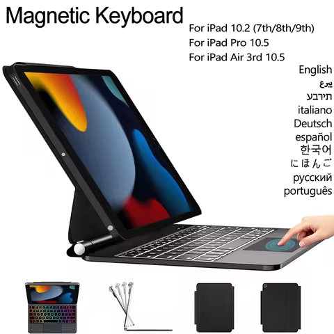 Magnetic Keyboard for iPad 9th/8th/7th Generation 10.2 inch iPad Air 3rd Gen iPad Pro 10.5 inch with