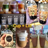 [50 Pcs] CUP CAPSULE 12oz, 14oz, 16oz, 18 oz, 22 oz, 30 oz / Cup Plastik  / Cawan Plastik