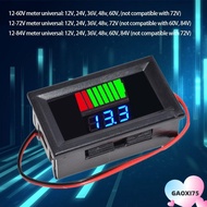 GAOXI75 Car Battery Charge Level Indicator High Precision Digital Display Voltmeter Tester 12V 24V 3
