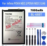 แบตเตอรี่ Tecno Pova 6 Neo (BL-68BT) รับประกัน 3 เดือน แบต Tecno Pova 6 Neo