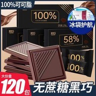新日期【饞嘴兔】100%黑巧克力每日純黑巧純可可脂零添加蔗糖健身俄羅斯風味零食