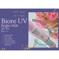 Biore UV Bright Milk SPF 50++ Sunscreen Makeup Base Covers Pores