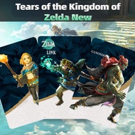 NEW 3pcs Legend of Zelda Tears of Kings Amiibo Card Princess Zelda Fabric Gerudo-King Fabric Legend of Zelda Latest Miibo card