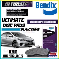 Bendix Ultimate Front  Rear  Brake Pad   Altis ZRE171/ZRE172 1.8/2.0L DB1802 ULT+ DB1786 ULT+
