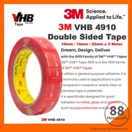 【100% ORI】3M VHB 4910 acrylic double sided tape / 3m double sided tape double tape 3m super strong 3