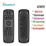 Newest G7 BTS BLE 5.0 Air Mouse Gyroscope Wireless Air Mouse with IR Learning Smart TV box Remote Co