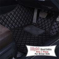 RHD Car Floor Mat for Mitsubishi Pajero Montero Sport GLS 2019 2020 2021 7 Seater Leather Waterproof