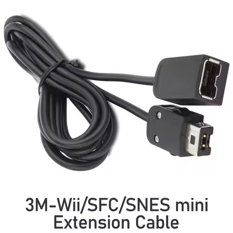 3M Length Wii/SNES mini/SFC Classic/NES Extension Cable,SNES Gamepads Extension Cable,SFC Class Exte
