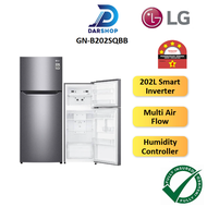 4 STAR LG Refrigerator 2 Door Inverter 202L Fridge Peti Sejuk Peti Ais 2 Pintu Inverter Murah 冰箱 GN-B202SQBB