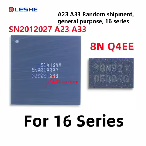 1Pcs-5Pcs U2 SN2012027 A23 A33 8N Q4EE Eeprom Charging IC Set For iPhone 16 Series Pro Max With Prog