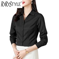 RYRYSTYLE New Spring and Autumn Long sleeved Shirt for Women with a Small Design Sense Slim Fit Shir