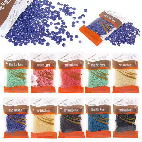 100g Depilatory Hard Wax Beans Stripless Waxing Beans with Natural Ingredient Hard Body Wax Beans fo