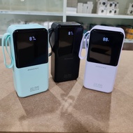 Pineng Power Bank PN-799PD 30000mAh 22.5 With Built In Cable PN799 PN-799 PD 20W Fast Charge