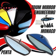 ZOOM ENGINEERING MONACO MIRROR (BLUE RAY MIRROR) FOR UNIVERSAL CAR WITH ZOOM STICKER