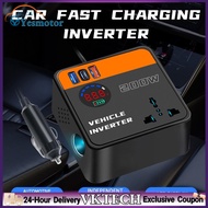 【Local Shipment】200W Voltage Converter with USB & Type-C Port DC 12V 24V To AC 110V 220V Car Power C