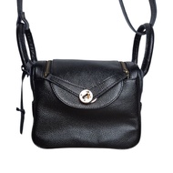 Bernie Leather - Premium Genuine Cowhide Bag Original - Sling Bag Milled LeatherWanita - Invithy Bla