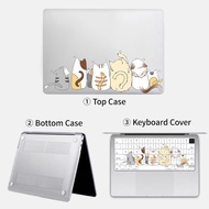 For MacBook Air Pro13 16 Cartoon Transparent Protective Shell M1 Chip Pro 14 16 15 Inch Pro13.3 2022 M2 Notebook Cover 2021 Air 13.6 2022 M2 Laptop Case and Keyboard Cover