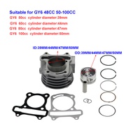 Khối xi lanh động cơ giàn khoan lớn vòng piston gioăng 139qmb Gy6 50cc 60cc 80cc100