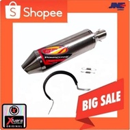 Exhaust canister only GP7 stainless motorcycle