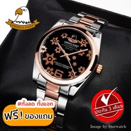 AMERICA EAGLE Watch นาฬิกาข้อมือผู้หญิง สายสแตนเลส รุ่น AE8026L - Pinkgold/Black