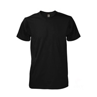 BAJU KOSONG PLAIN T SHIRT BAJU T SHIRT KOSONG TSHIRT KOSONG LENGAN PENDEK LELAKI COTTON ROUND NECK T SHIRT HITAM