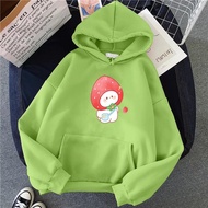 Multicolor Hoodie with cute Strawberry print LINHH MY FV2025, Cotton felt, size S-XL